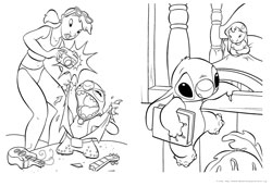 Lilo e Stitch desenho para colorir 03 e 04