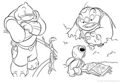 Lilo e Stitch desenho para colorir 05 e 06
