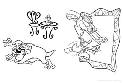 Looney Tunes desenho para colorir 01 e 02