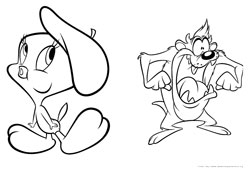 Looney Tunes desenho para colorir 03 e 04