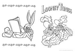 Looney Tunes desenho para colorir 05 e 06