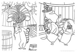 Madagascar 3 desenho para colorir 09 e 10