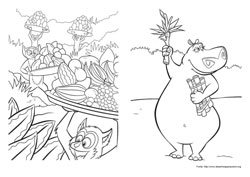 Madagascar desenho para colorir 06 e 07