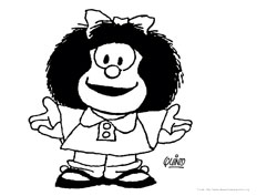 Mafalda desenho para colorir 04
