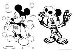 Mickey desenho para colorir 04 e 05