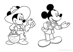 Mickey desenho para colorir 07 e 08