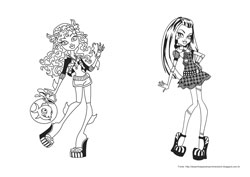 Monster High desenho para colorir 03 e 04