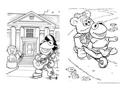 Muppet Babies desenho para colorir 05 e 06