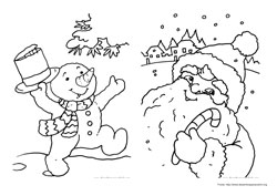 Natal desenho para colorir 07 e 08