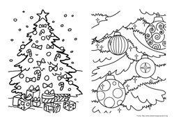 Natal desenho para colorir 09 e 10