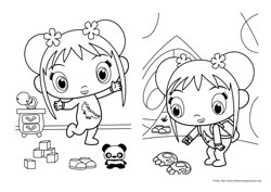 Ni Hao Kai-Lan desenho para colorir 07 e 08