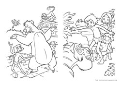 O Livro da Selva 2 desenho para colorir 07 e 08