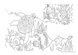 O Peixe Arco-Íris desenho para colorir 03