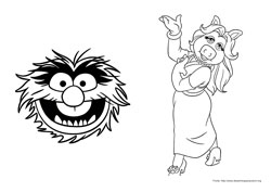 Os Muppets desenho para colorir 07 e 08