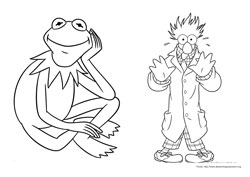 Os Muppets desenho para colorir 09 e 10