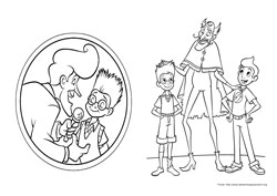 Os Robinsons, A Família do Futuro desenho para colorir 05 e 06