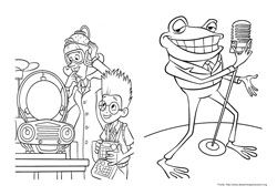 Os Robinsons, A Família do Futuro desenho para colorir 08 e 09