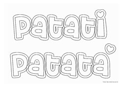 Patati Patatá desenho para colorir 06