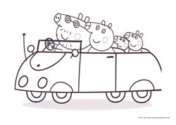 Peppa Pig desenho para colorir 03