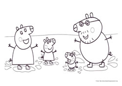 Peppa Pig desenho para colorir 06