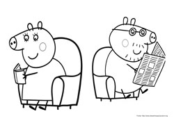 Peppa Pig desenho para colorir 08 e 09