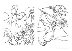 Peter Pan 2 desenho para colorir 11 e 12