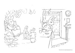 Peter Rabbit desenho para colorir 09 e 10
