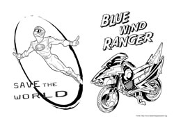 Power Rangers desenho para colorir 05 e 06