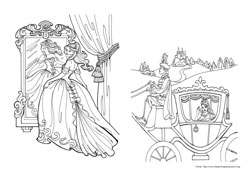 Princesa Leonora desenho para colorir 08 e 09