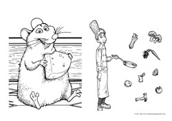 Ratatouille desenho para colorir 09 e 10