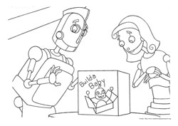 Robôs desenho para colorir 03