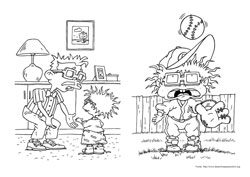 Rugrats - Os Anjinhos desenho para colorir 01 e 02