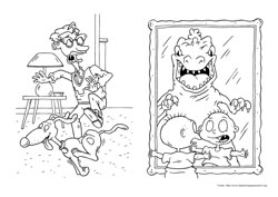Rugrats - Os Anjinhos desenho para colorir 11 e 12