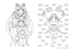Sailor Moon desenho para colorir 09 e 10