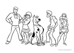 Scooby-Doo desenho para colorir 01