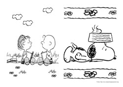 Snoopy desenho para colorir 03 e 04