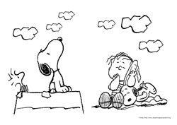 Snoopy desenho para colorir 05 e 06