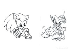Sonic desenho para colorir 03 e 04