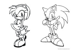 Sonic desenho para colorir 07 e 08