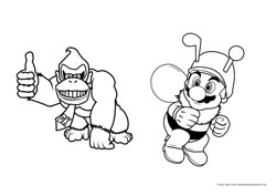 Super Mario Bros desenho para colorir 04 e 05