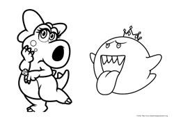 Super Mario Bros desenho para colorir 06 e 07