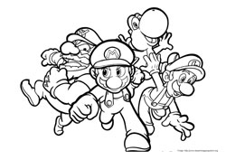 Super Mario Bros desenho para colorir 09
