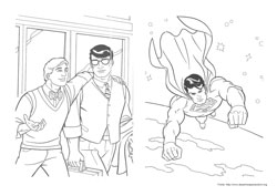 Superman desenho para colorir 08 e 09
