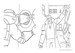 Tartarugas Ninja desenho para colorir 03 e 04