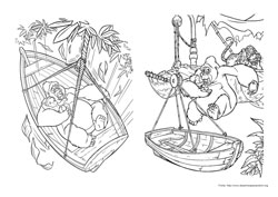 Tarzan desenho para colorir 01 e 02