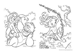 Tarzan desenho para colorir 09 e 10