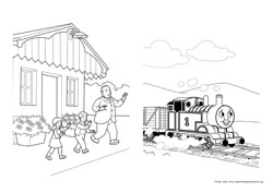 Thomas e Seus Amigos desenho para colorir 06 e 07