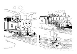 Thomas e Seus Amigos desenho para colorir 08 e 09
