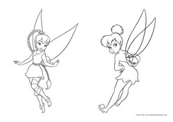 Tinker-Bell, O Mistério das Asas desenho para colorir 07 e 08