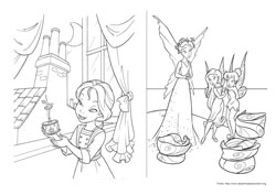Tinker-Bell desenho para colorir 03 e 04